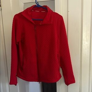 New Balance Red Quilted Women's Puffer Jacket